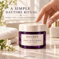 Crème Visage Perle de Truffe Noire Acide Hyaluronique Hydratante Anti-rides Crème Faciale Marque Privée OEM ODM Soins de la Peau