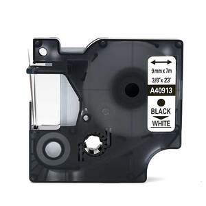 Aimo Produttore 9 millimetri A40913 Nastro Adesivo Nero su Bianco Nastro Etichette Compatibile per Stampante di Etichette <span class=keywords><strong>Dymo</strong></span> - Product Image 1