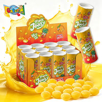 Skittle-s type kauwgom snoep OEM fabriek rechtstreekse leverancier aangepaste smaak private label 25g tropische fruitmix pot voor groothandel