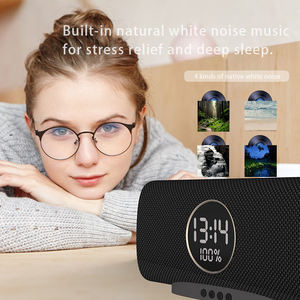 Haut-parleur 16W Blue tooth Caisson de basses portable sans fil Horloge Soundbox Ordinateur à domicile <span class=keywords><strong>Echo</strong></span> Barre de son murale HiFi Stere avec réveil - Product Image 6