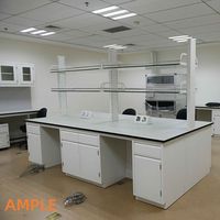 Fournisseur de bancs de travail de laboratoire chimique de haute qualité à prix abordable, banc de laboratoire physique avec étagères à réactifs