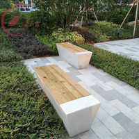 Bancs de patio extérieurs en fibre de verre, sièges modernes pour parcs, bancs commerciaux, fourniture en gros sur mesure pour projets de paysagisme de centres commerciaux et de parcs