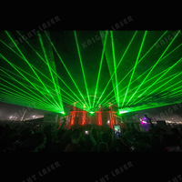 Lumières laser de scène disco pour événements en plein air, club, fête, 30W, animation verte, monument
