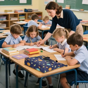 2025 Large Capacity Book Bag Fashion Custom Print Shoulder Bags Book <b>Handbag</b> for Class Knapsack - Product Image 4