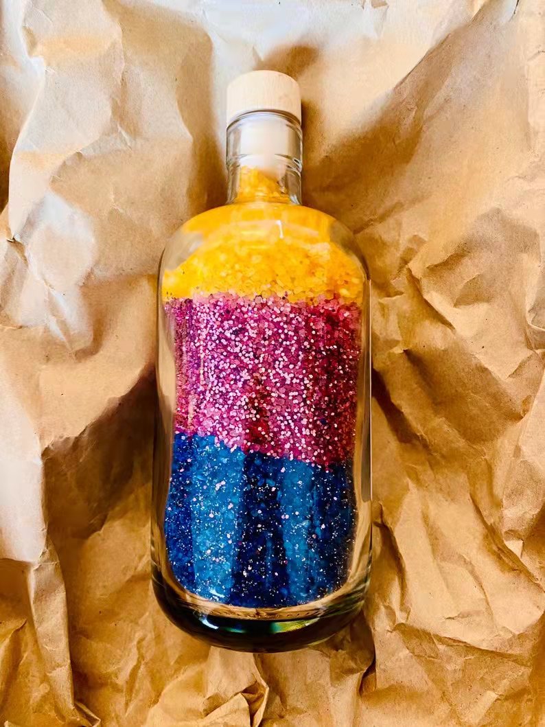 Drivworld Wholesale Private Label Organic Vegan Bath Salt Unicorn Edition- Rainbow Glitter & Strawberry Smell with Your Logo