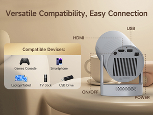 Projecteur Magcubic HY300 Ultra avec enceinte intégrée, 300 ANSI lumens, projecteur portable Android TV mini - Product Image 6