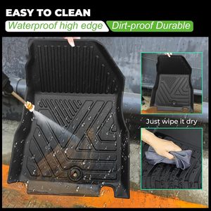 Tapis de sol de voiture antidérapant de luxe sur mesure, 5 pièces, universel, imperméable, en cuir TPE, directement de l'usine - Product Image 2