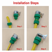 Adaptateur universel pour tuyau de robinet, connecteur de robinet à pince métallique, raccord de tuyau d'arrosage de jardin pour robinet extérieur