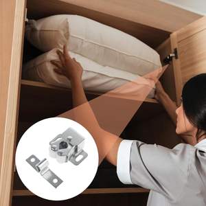 Lot de 6 loquets de placard à double rouleau, quincaillerie pour portes de placard et de cuisine, avec vis - Product Image 3