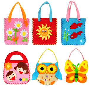 Bolsa de Manualidades de Tela No Tejida para Niños, Kit de Bricolaje, Juguete Educativo para Niños Pequeños, Proyecto de Arte para Jardín de Infancia - Product Image 1
