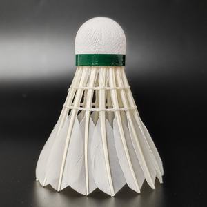 DunRun <span class=keywords><strong>DR</strong></span>-07 Volante profesional Bádminton Ball Shuttle Cock con logotipo personalizado Pluma de ganso PU Cork Durable para entrenamiento - Product Image 3