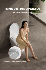 Toilette intelligente de haute technologie au design qatari avec télécommande, siège chauffant et lumière nocturne - Toilette connectée pour la maison intelligente - Product Image 2