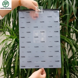 Custom Frosted Gravure Printed Reclosable CPE Zip Lock Bags for Hoodies Sweatshirts Shoes & Socks Packaging (Recyclable) - Product Image 5