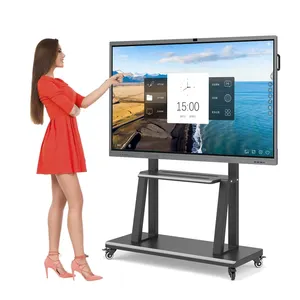 KINGONE 65 polegadas Wall Mount Sistema Dual Touch Screen Display interativo Digital Whiteboard Smart Board Preço