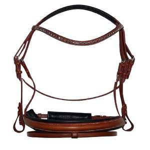 Premium Western Style Double Browbands Flash Bridle Genuine Leather Fancy Horse Riding <b>Gear</b> Perfect <b>for</b> Equestrian Training Use - Product Image 3