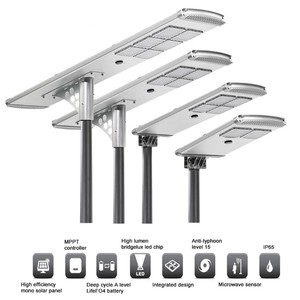 Lecuso Integrated <b>Motion</b> <b>Sensor</b> Solar Road 40w 50w 60w 100w 120w Powered Street <b>Lights</b> LCS-PD01 Solar S - Product Image 4