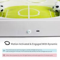 Jouet de terrain de football intelligent 3 en 1 pour chat avec capteur de mouvement, balle roulante automatique et herbe à chat pour l'exercice des chats d'intérieur