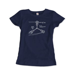 Flux Capacitor Sketch From <b>Back</b> to the Future <b>T</b>-Shirt - Product Image 5