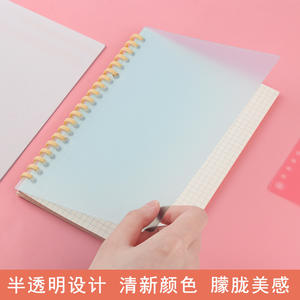 Planificateur A5 B5 A4 Couverture arrière transparente Housse de protection Accessoires pour ordinateur portable à feuilles mobiles - Product Image 4