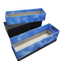 Nouvelles boîtes rigides recyclables à 2 couches et 3 pièces pour desserts, pâtisseries, confiseries, emballages cadeaux, vente en gros
