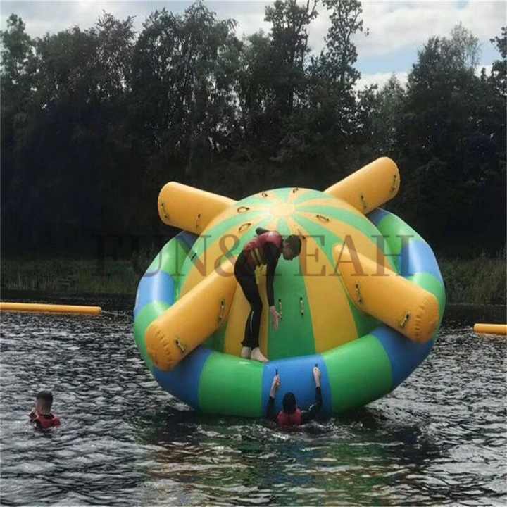 Robin Rocking Water Toy Outdoor Funny Inflatable Rocking Saturn Summer Inflatable Water Gyro ...