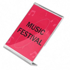 Manufacture Custom L Shape Acrylic Display Stand <b>Card</b> Reserved <b>Table</b> Menu Sign - Product Image 2