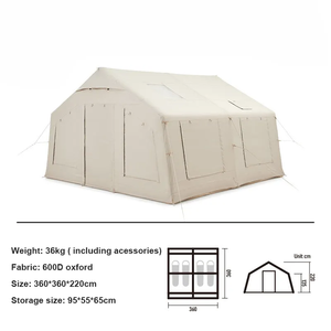 Lều Gia Đình Bơm Hơi Thiết Kế Mới Lều Cắm Trại Lều Mini Chống Nước Đi Bộ Đường Dài Ngoài Trời - Product Image 2