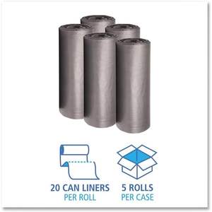 Boardwalk <b>Household</b> <b>Trash</b> <b>Bags</b> Low-Density Can Liners BWK 4347SEH - Product Image 4