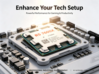 Prosesor Desktop Ryzen 5 7600X 6-Core 32MB L3 Cache AM4 Buatan Malaysia Proses 7nm Model 2021
