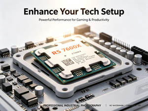 ซีพียู Ryzen 5 7600X ปี 2026 แบบ 6 คอร์ 32MB L3 Cache AM4 สำหรับเดสก์ท็อป ผลิตในมาเลเซีย กระบวนการผลิต 7 นาโนเมตร รุ่นปี 2021 - Product Image 6