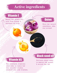 <strong>Wow</strong> Skin Science Red Onion <strong>Hair</strong> Loss Black Seed <strong>Oil</strong> Shampoo for <strong>Hair</strong> Growth Onion Hari Loss Shampoo - Product Image 4