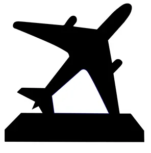 Jadevertu飞机模型定制玻璃牌匾奖奖杯年度仪式纪念品礼品亚克力飞机个性化
