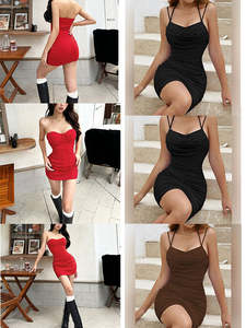 Vestido de cóctel de gama alta Vintage para mujer sexy de <span class=keywords><strong>segunda</strong></span> <span class=keywords><strong>mano</strong></span> a bajo precio, nuevo estilo, mixto y combinado, gran oferta - Product Image 6