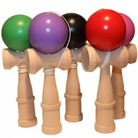 Yuglow Kendama Skill Ball Mainan Olahraga Luar Ruangan Anak-anak Dewasa Peralatan Latihan Sensorik Bola Lempar Tangkap