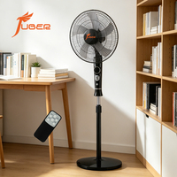 Ventilateur sur pied électrique de 16 pouces avec télécommande, ventilateur personnalisable, affichage LED, prise en charge de l'inspection par des tiers