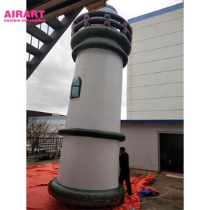 Globo de torre de luz inflable para exteriores, estructura en forma de 3D de <span class=keywords><strong>faro</strong></span> inflable, accesorios de fiesta de playa, estructura inflable c - Product Image 5