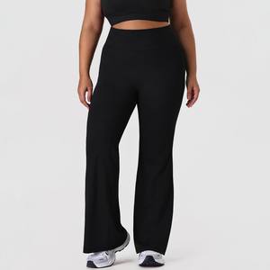 Pantalon de yoga évasé taille haute YIYI pour femme, effet push-up, coupe bootcut, leggings d'entraînement très élastiques avec poches - Product Image 2