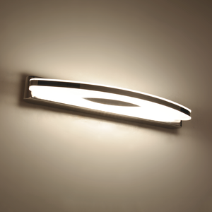 Nordic Modern Stainless Steel Make-up <b>Mirror</b> LED Dimmable Wall Lamp with High CRI 90 for Bedroom and Living Room Wall Mount - Product Image 4