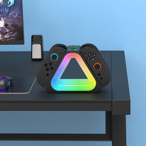 左右のコントローラー充電ステーションNintendo <span class=keywords><strong>Switch</strong></span> 2/ Switch2 <span class=keywords><strong>4</strong></span> in 1充電ドックRGBライト充電器付き - Product Image 4