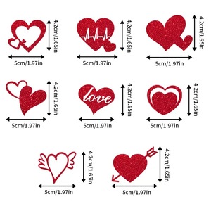 DAMAI Heart Shaped <b>Cake</b> Toppers Birthday Cupcake <b>Decorations</b> Romantic Valentine's Day Party <b>Supplies</b> for Dessert Table <b>Decor</b> - Product Image 5