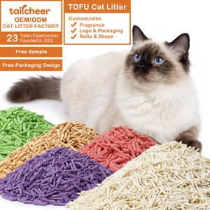 Lettiera per Gatti OEM ODM, Vendita all'Ingrosso di Lettiera al Tofu Senza Polvere, Biodegradabile, di Grado Alimentare, Bentonite Mista, Profumata alla Frutta - Product Image 2