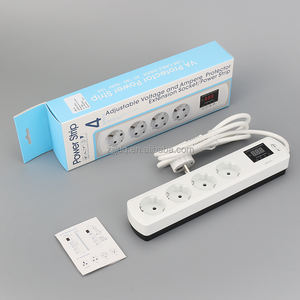 JJSVA FC4 QC3 USB VAプロテクター電源タップ延長ソケット 冷蔵庫用調整可能電圧電流プロテクタープラグソケット - Product Image 5