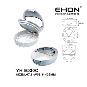 กล่องใส่อายชาโดว์พลาสติกขนาดเล็กลายหลายชั้นกล่องเครื่องสำอางทรงรีหลายชั้นดีไซน์ตามสั่ง - Product Image 4