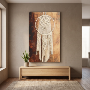Nouveau design artisanal attrape-rêves en coton naturel fait main, style Art Déco, écologique pour la décoration de la maison et du bureau, durable, Ramadan - Product Image 2