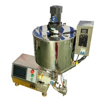 Machine de remplissage semi-automatique à pompe à lobes pour la crème, la confiture et la pâte avec trémie chauffante et agitante