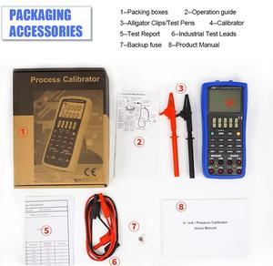 Calibrateur de pression 15+ multifonction avec générateur de signaux, interface RS232, sortie et mesure de fréquence mV MA - Product Image 6