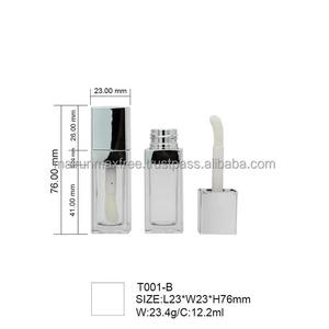 Empty Mushroom Lipgloss Tubes square Big Wand Lip Gloss Tubes Customization Big Doe Foot Lipgloss Container <b>Concealer</b> Tube - Product Image 3