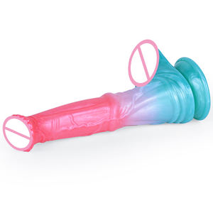 Fabrika fiyat hayvan kadın vajina mastürbasyon yapay penis silikon büyük enayi fantezi yetişkin seks oyuncakları ile anal plug at yapay penis - Product Image 4