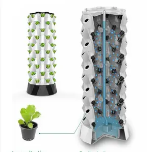 Efficient And Productive Hydroponic Solution Vertical Hydroponic System With Lights