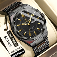 Reloj de Lujo para Hombre Poedagar 896, Original, Uso Diario, Resistente al Agua, Luminoso, de Acero Inoxidable, Reloj de Cuarzo para Hombre, Reloj Hombre, Montre